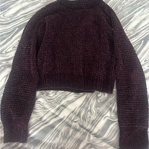 Altar'd State Deep Purple Crew Neck Sweater